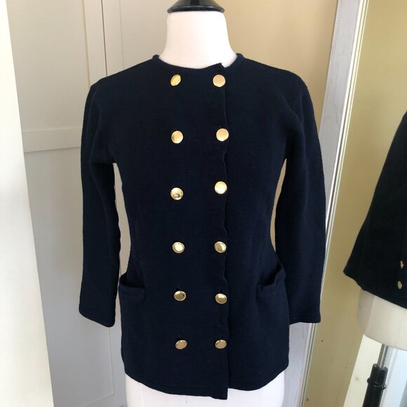 Vintage Adrienne Vittadini Wool Cardigan Sweater Medium - Picture 3 of 9